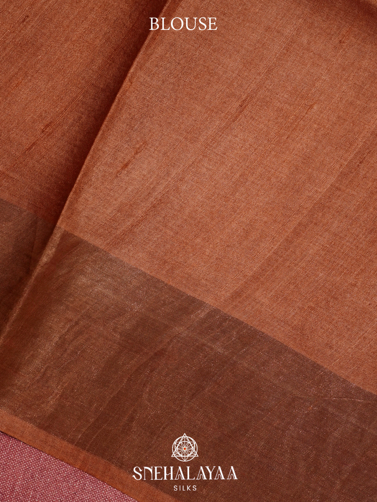 Coffee Brown  Tussar Saree