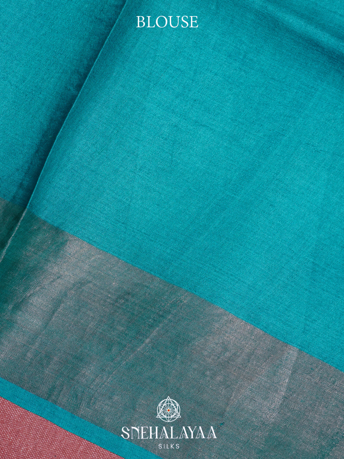 Navy Blue  Tussar Saree