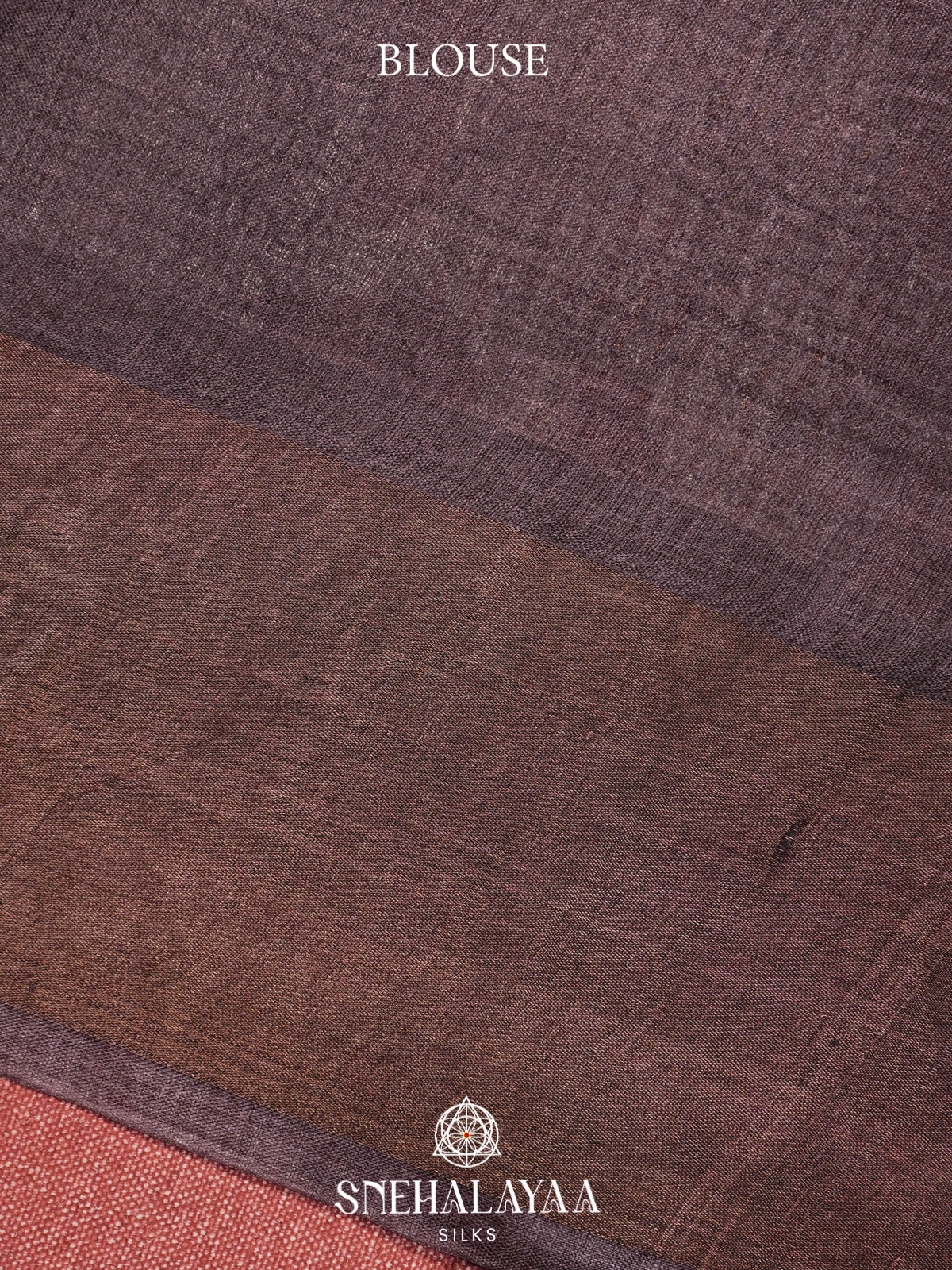 Brown  Tussar Saree