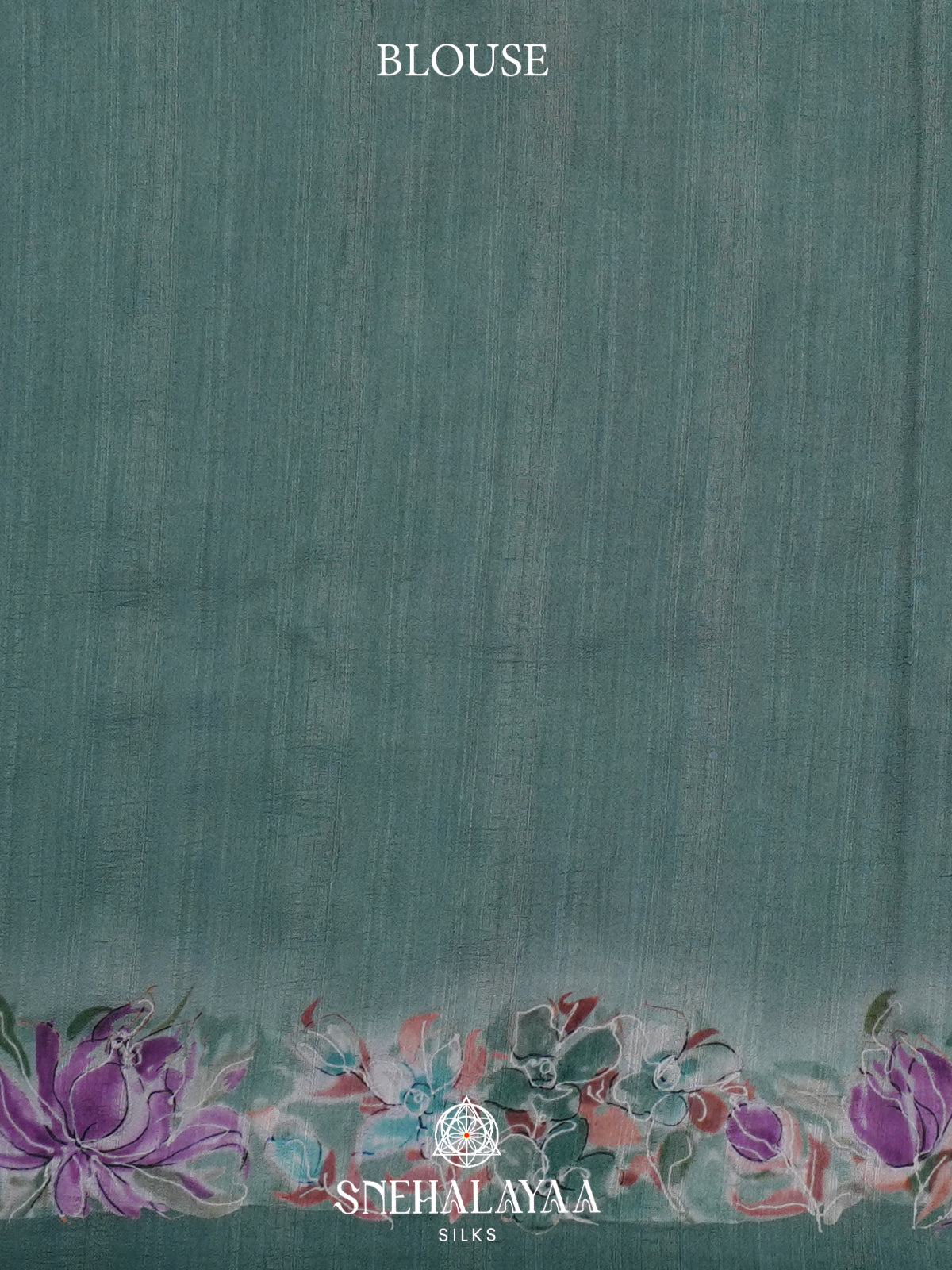 Teal Green Tussar Saree