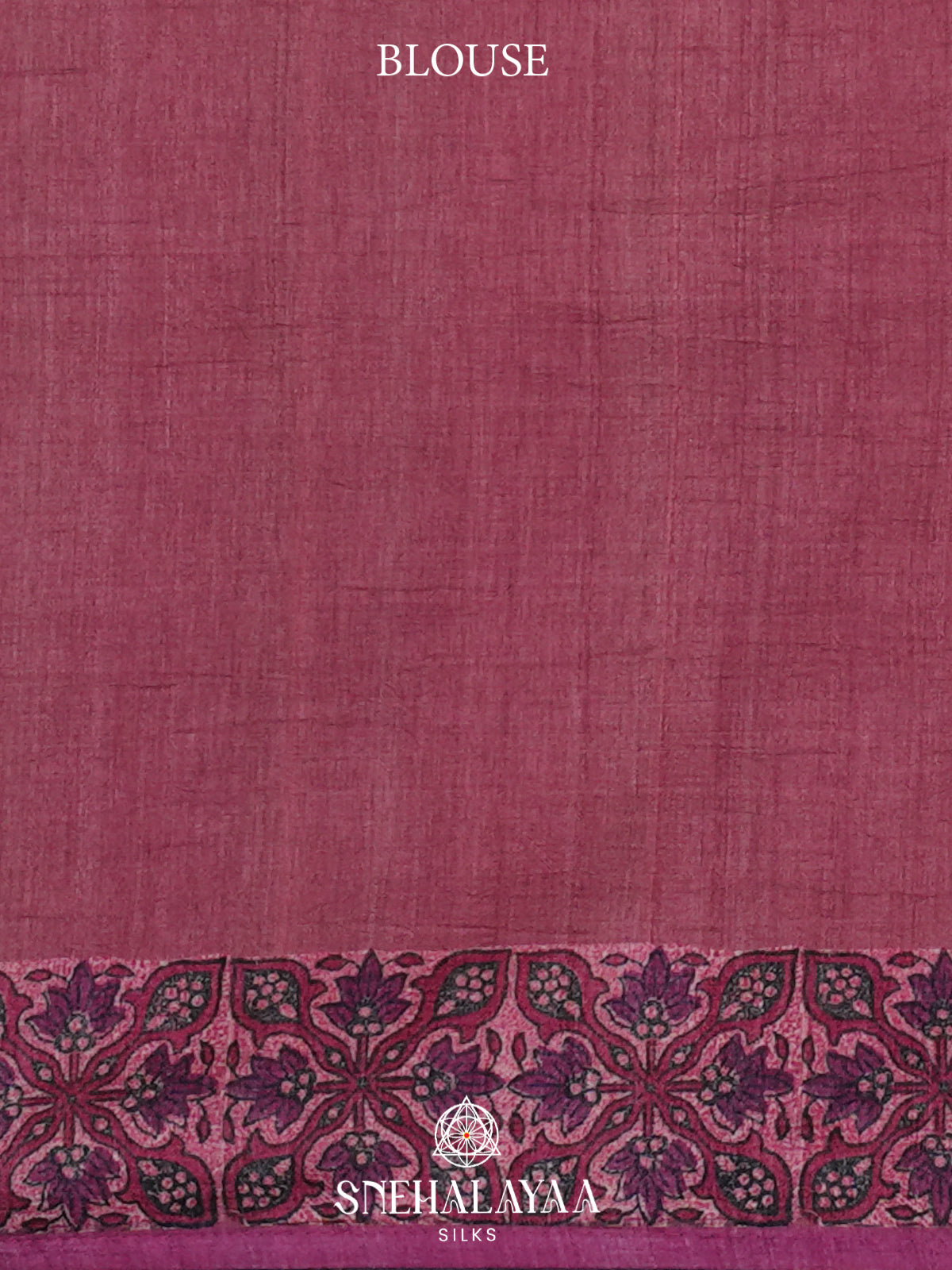 Plum Tussar Saree