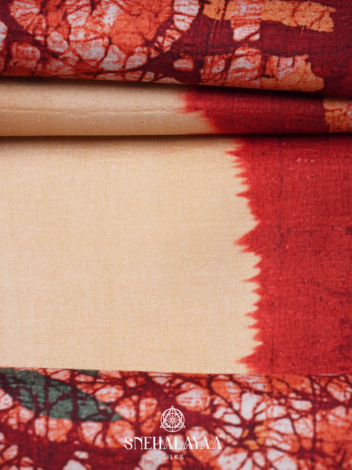 Cream Tussar Saree
