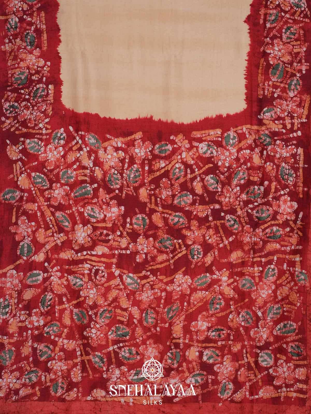 Cream Tussar Saree