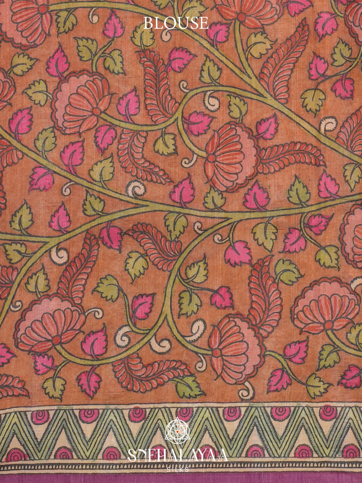 Wine Tussar Saree