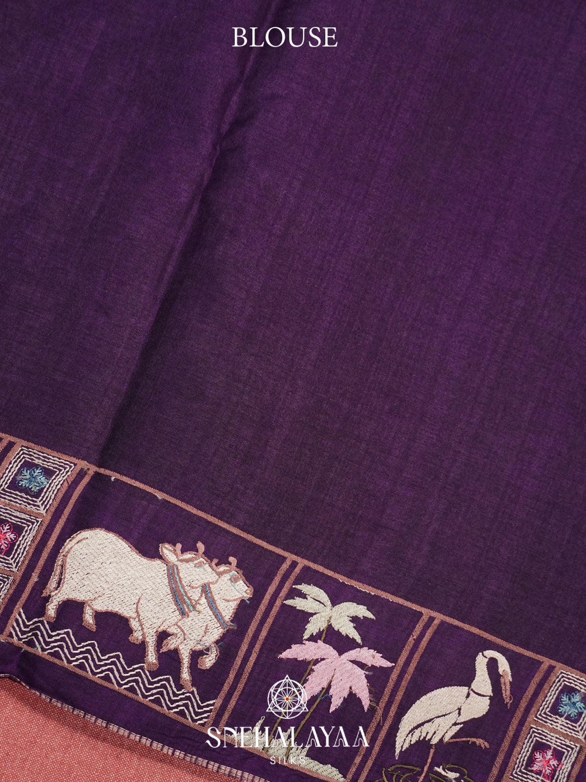 Magenta Purple Tussar Saree