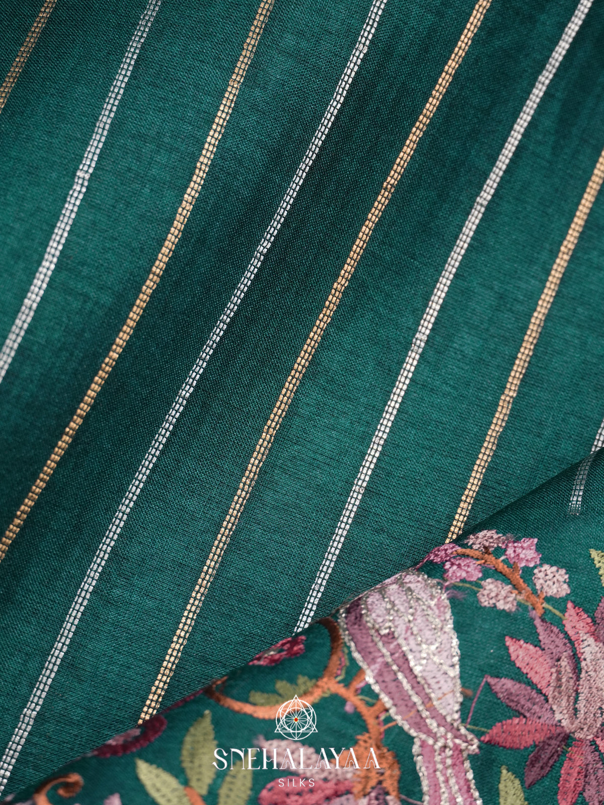 Green Tussar Saree