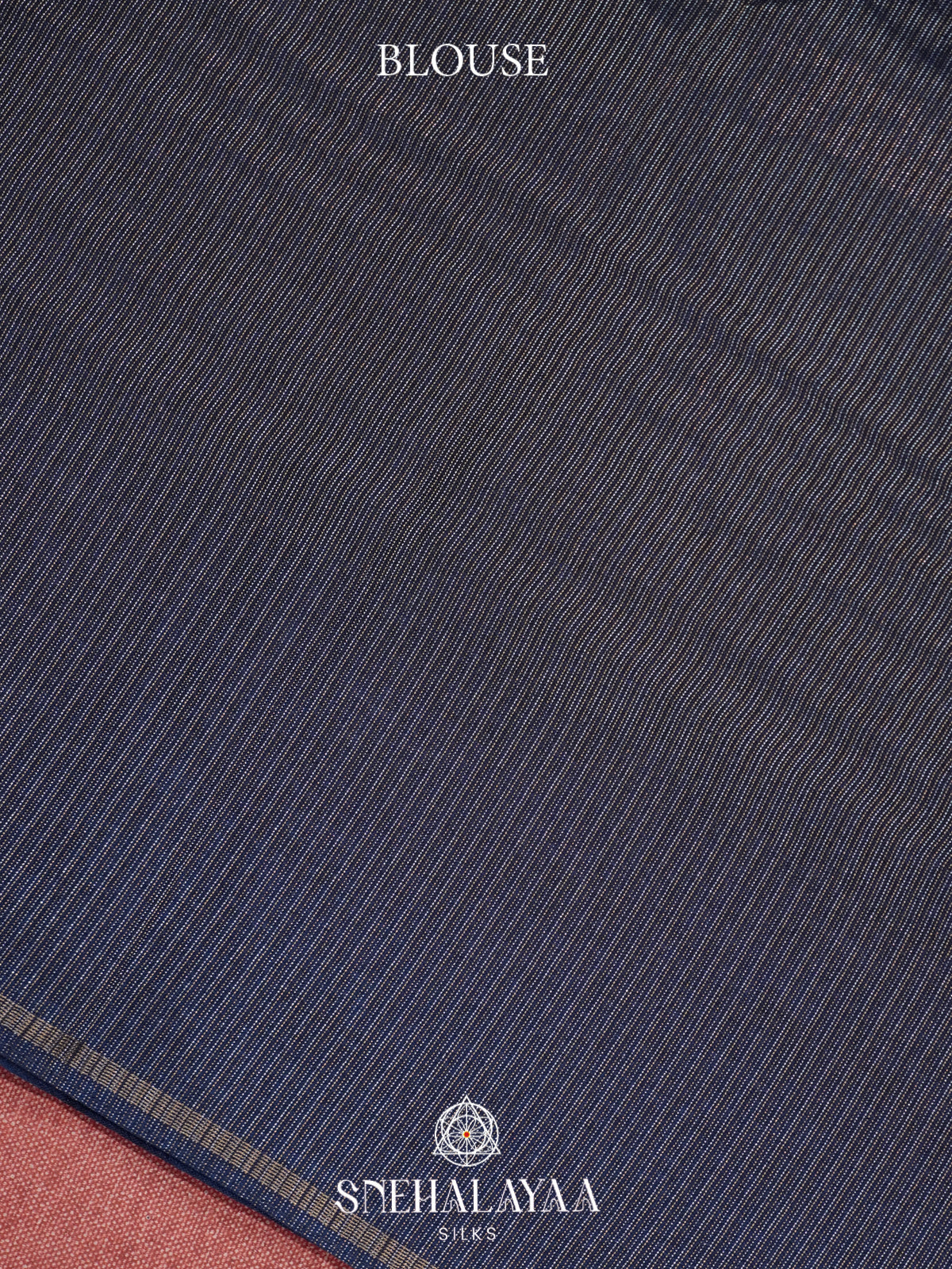 Navy Blue Tussar Saree