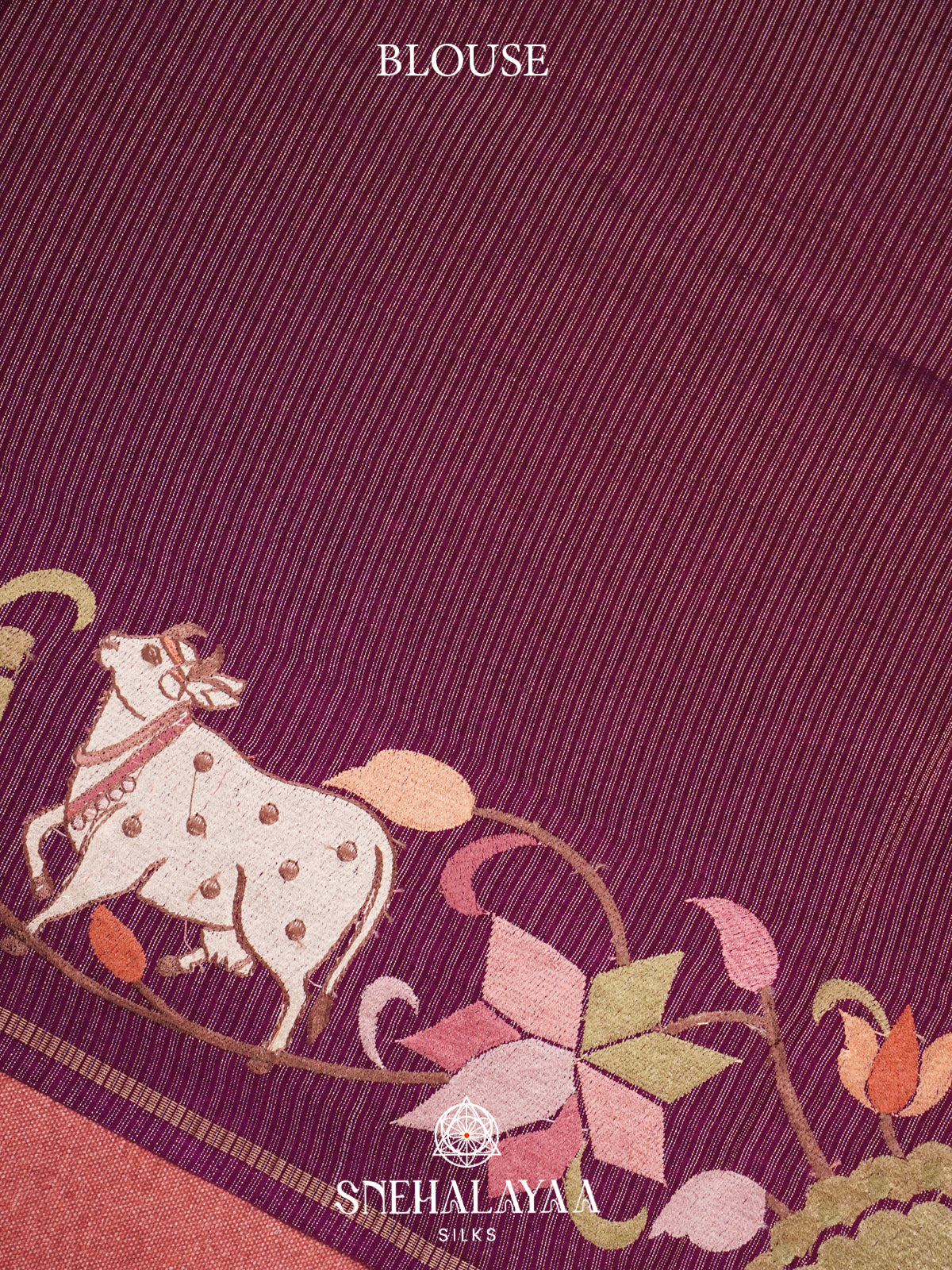 Magenta Tussar Saree