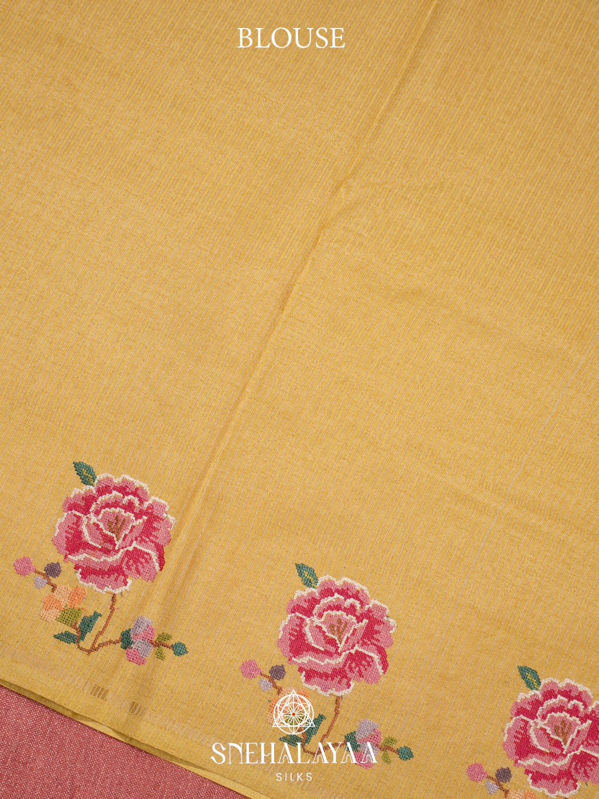 Yellow Tussar Saree