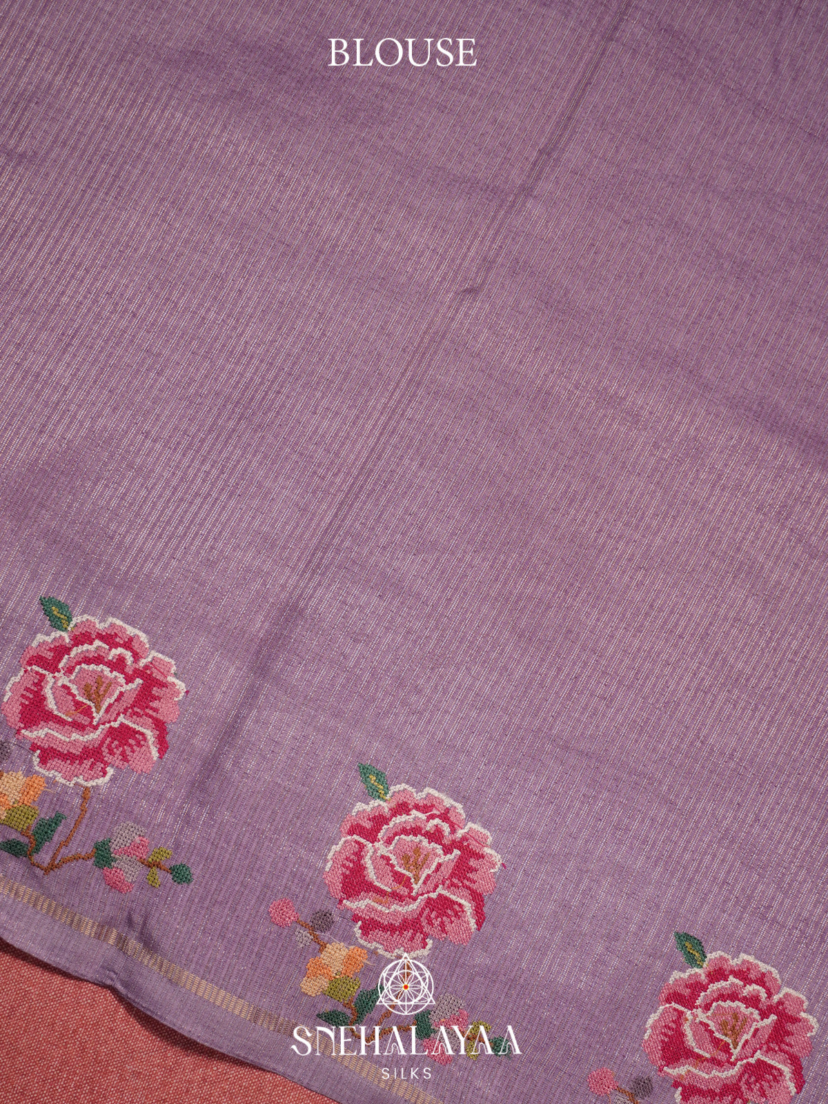 Lilac Tussar Saree