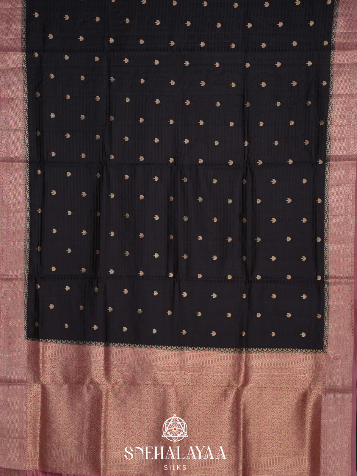 Black Banaras Silk Saree
