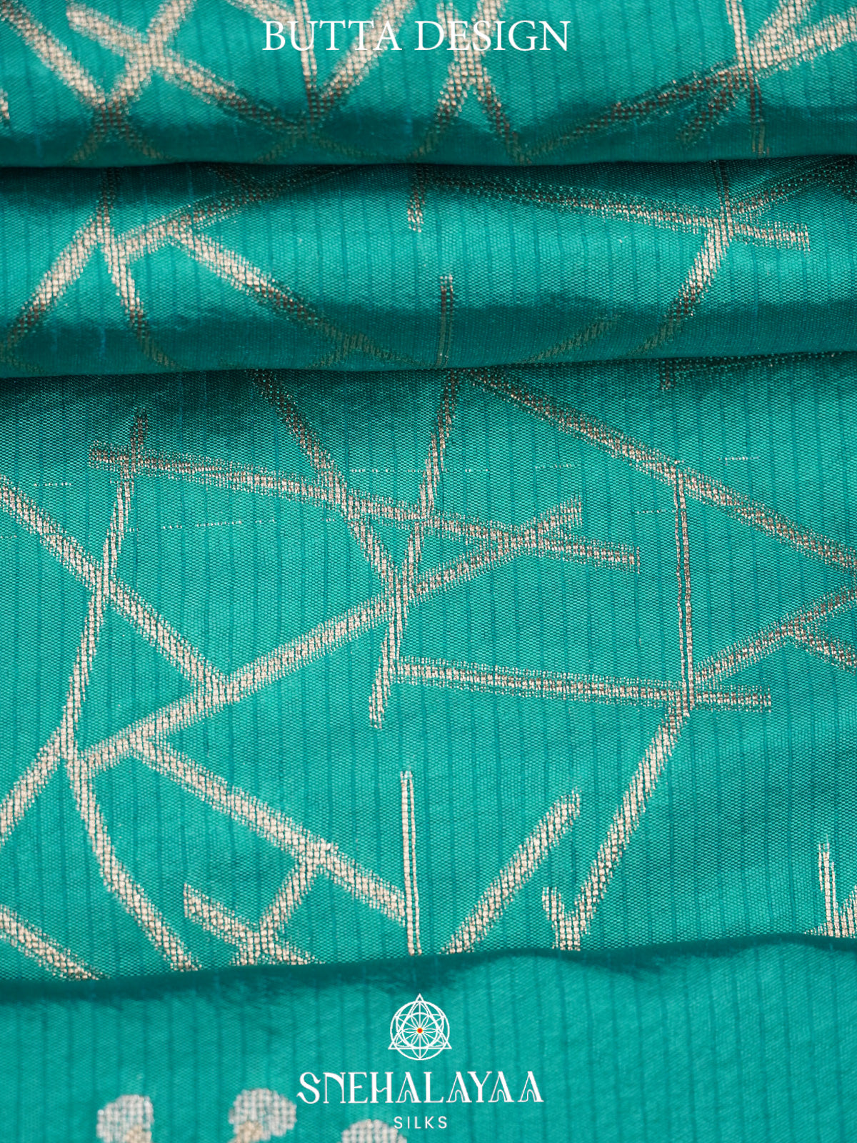 Teal Banaras Silk Saree