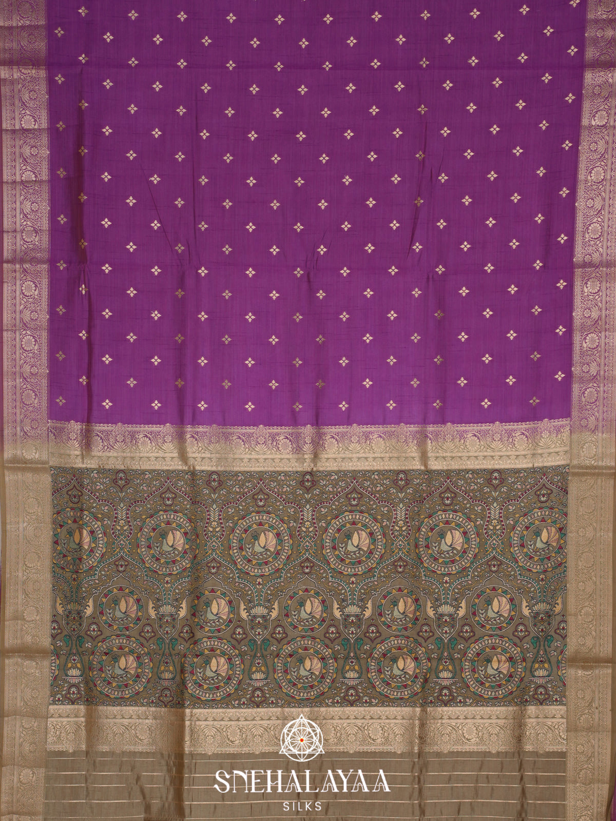 Royal Purple Banaras Silk Saree