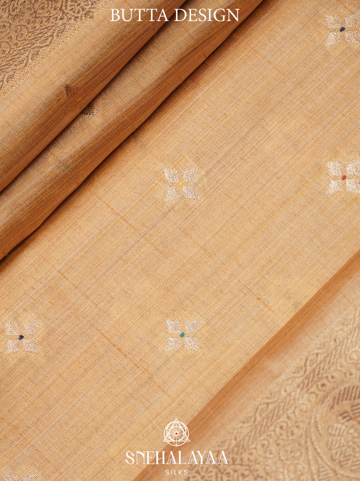 Beige Banaras Silk Saree