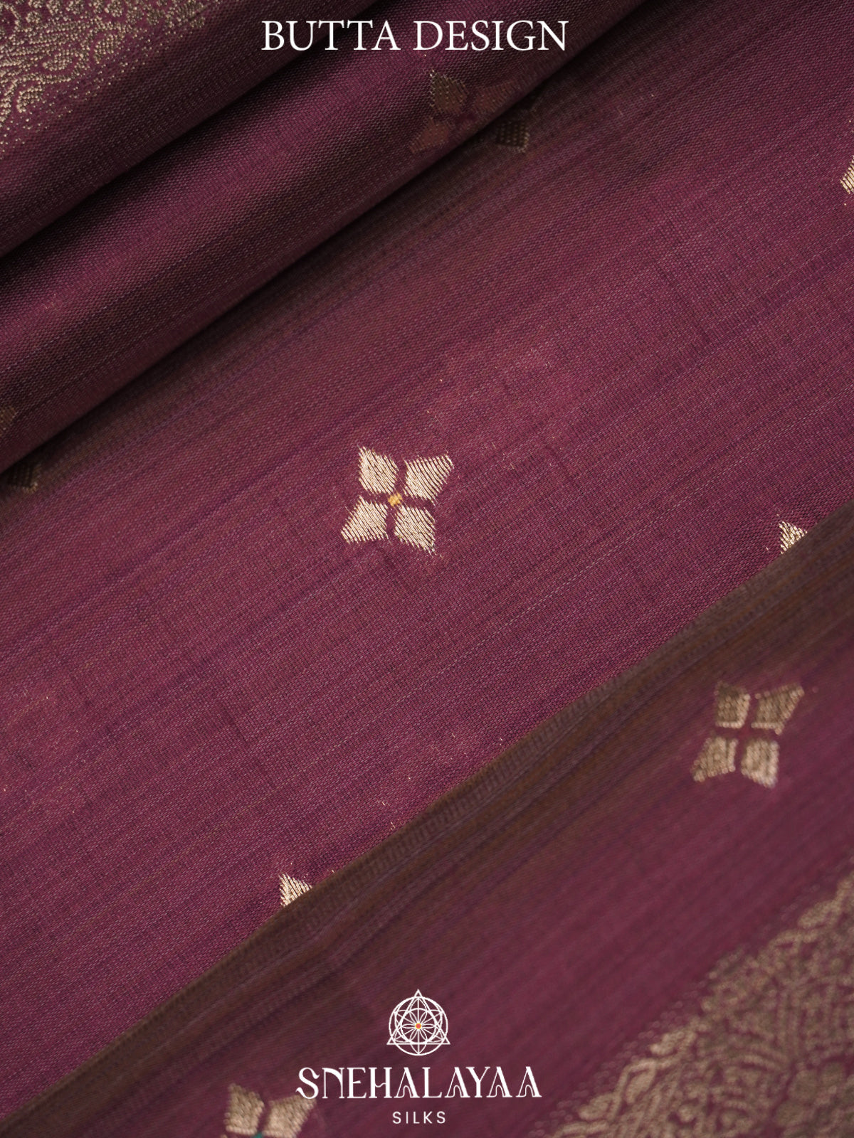 Burgundy Banaras Silk Saree