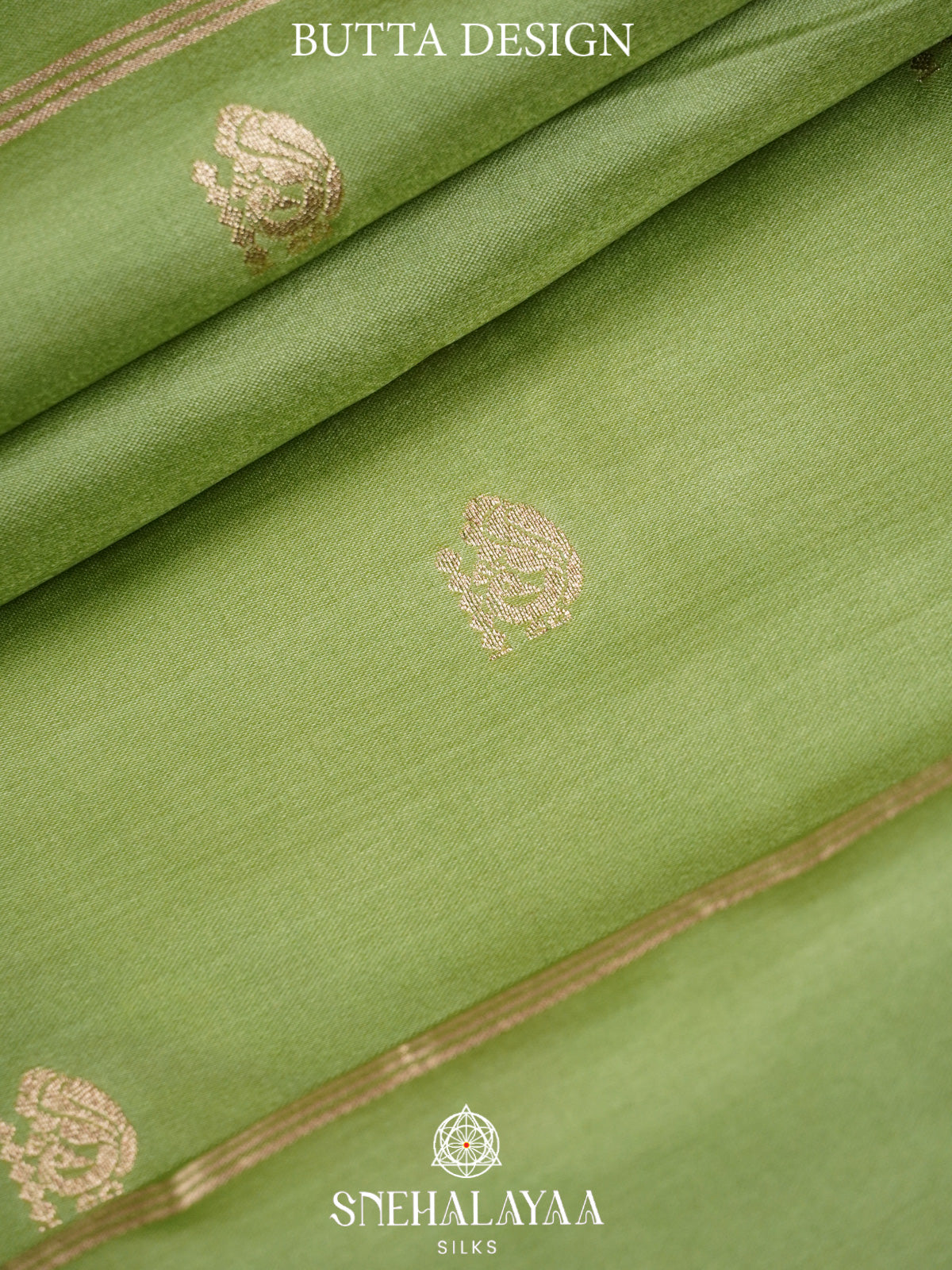 Pistachio Green Banaras Silk Saree