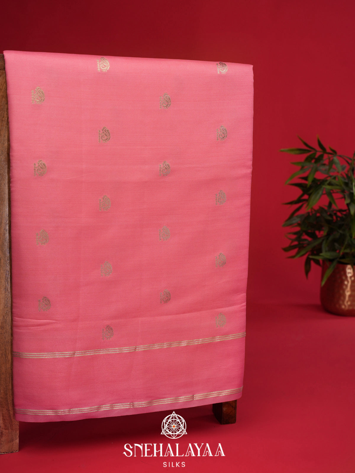 Pink Banaras Silk Saree