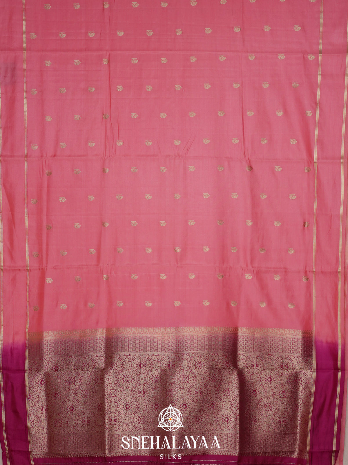 Pink Banaras Silk Saree