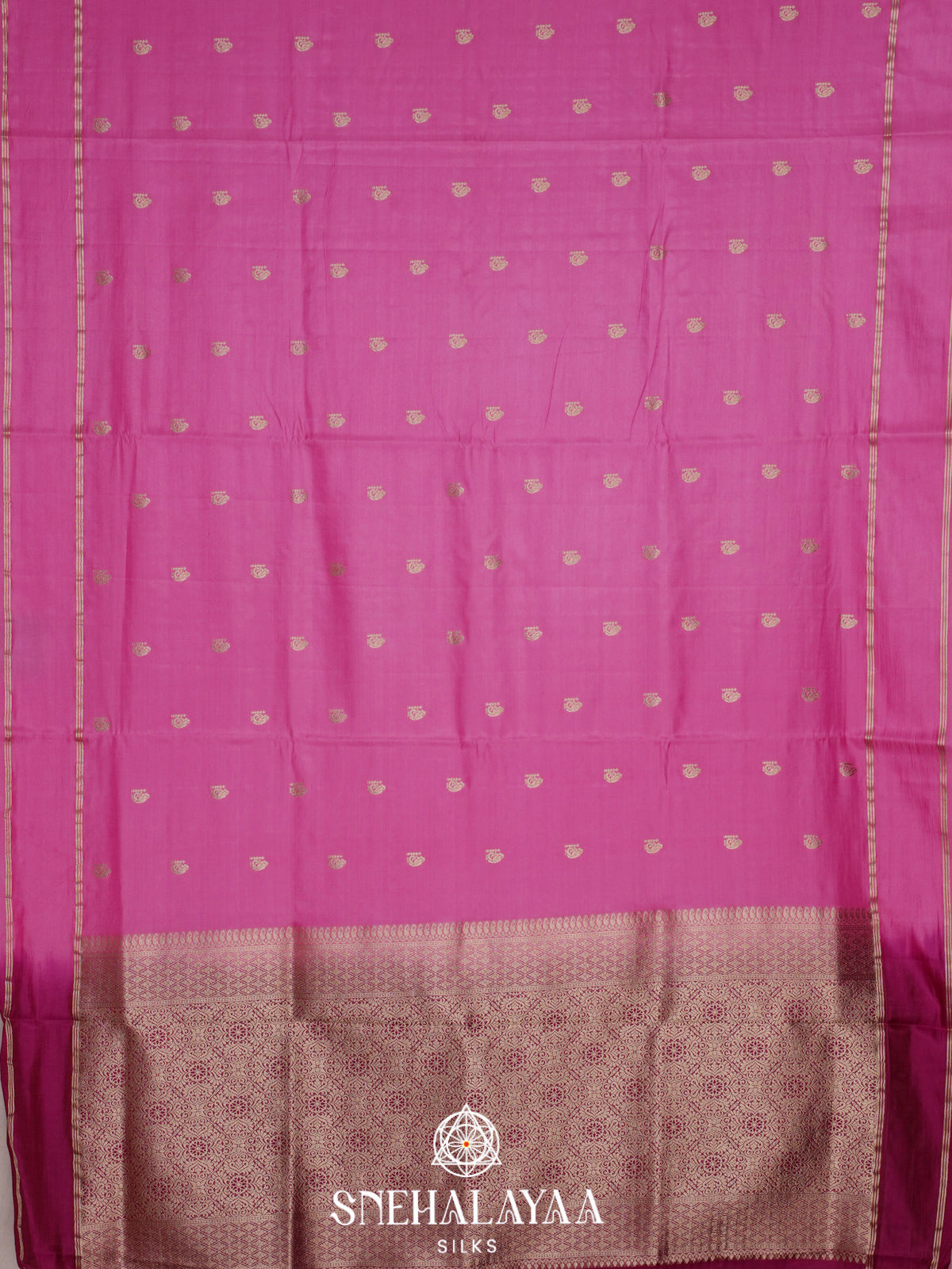 Magenta Banaras Silk Saree