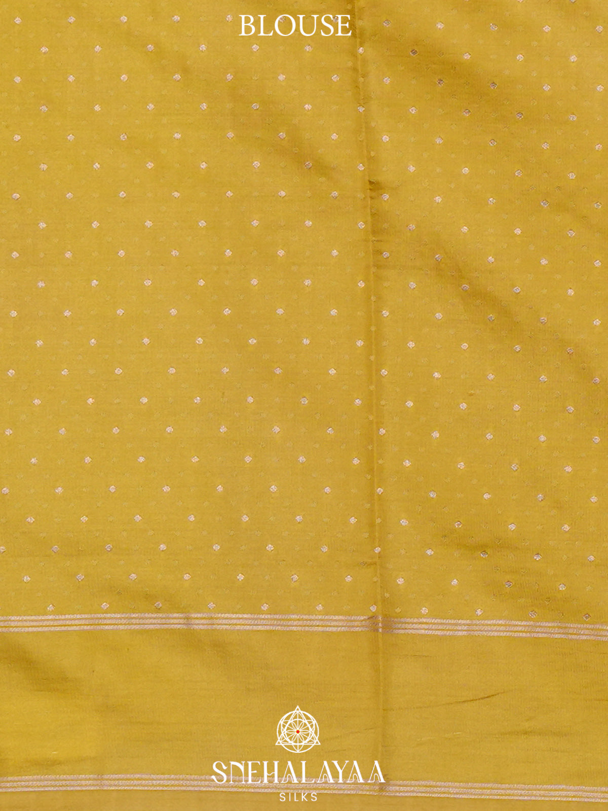 Mustard Yellow Banaras Silk Saree