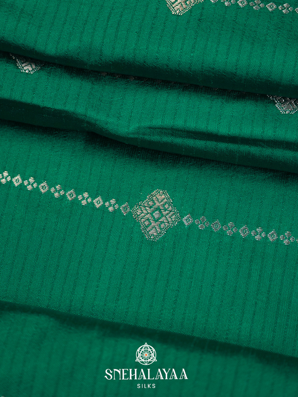 Green Raw Silk Saree