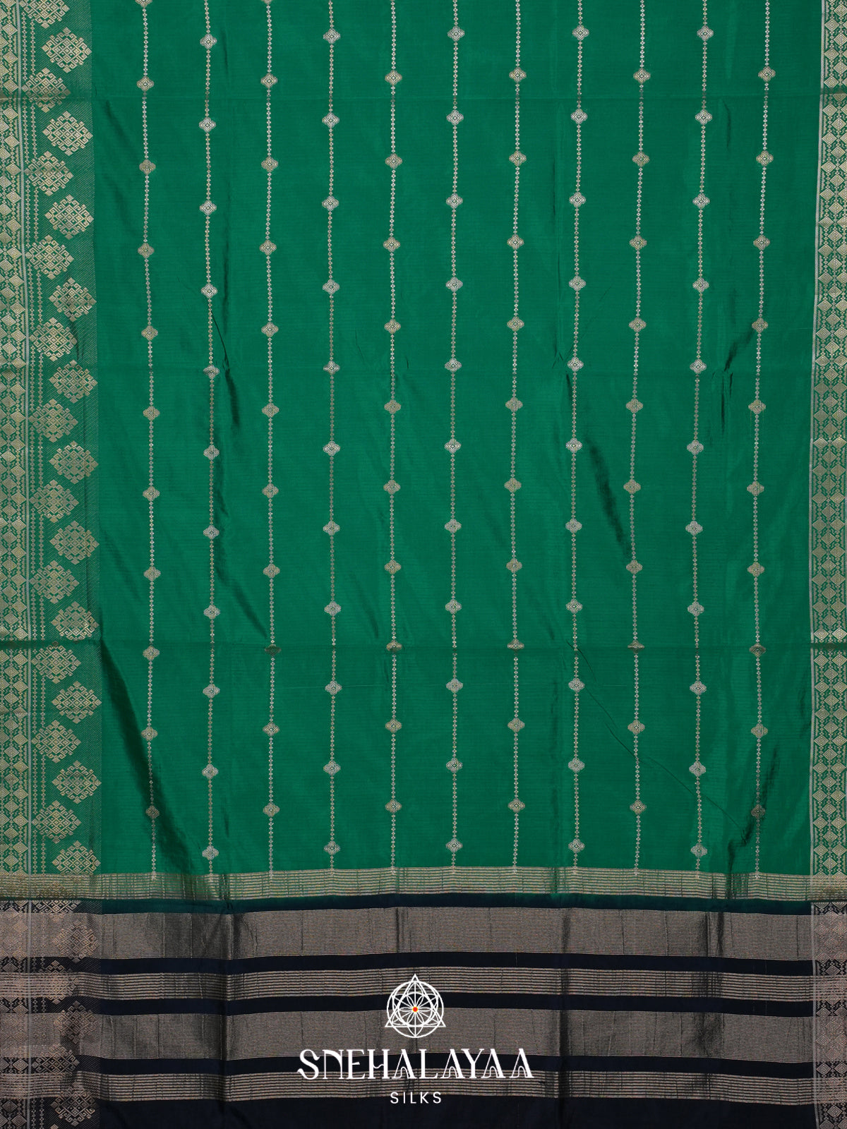 Green Raw Silk Saree