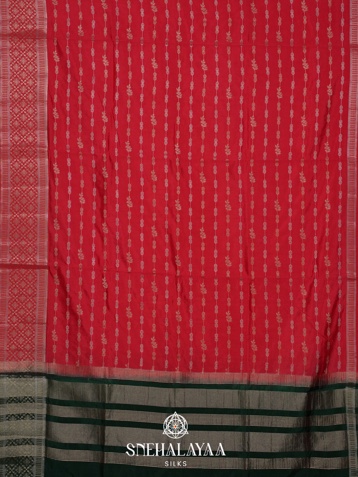 Red Raw Silk Saree