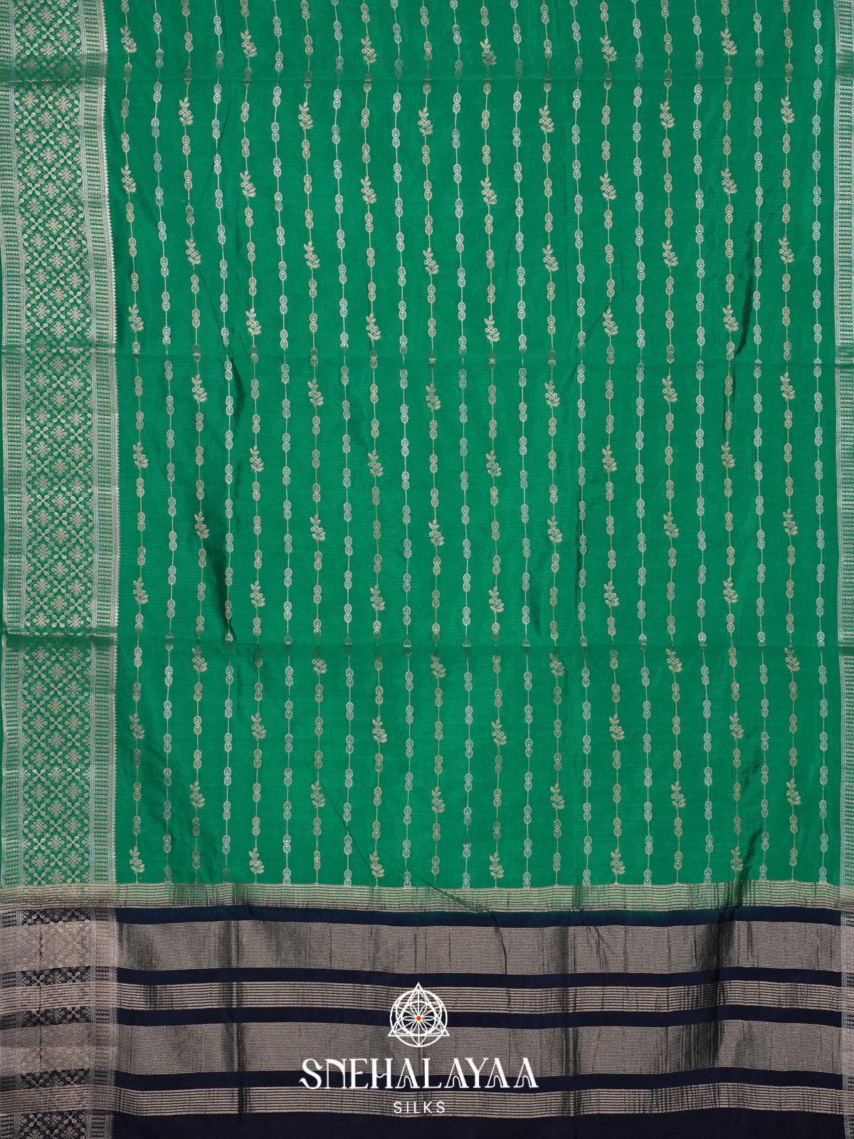 Green Raw Silk Saree