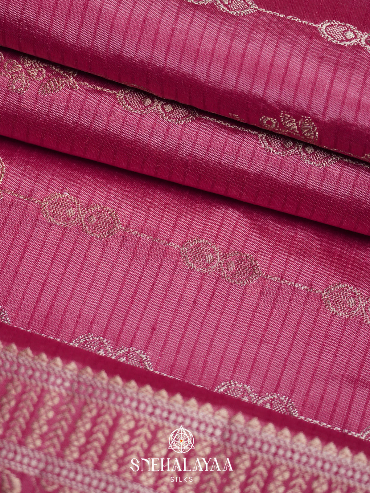 Pink Raw Silk Saree