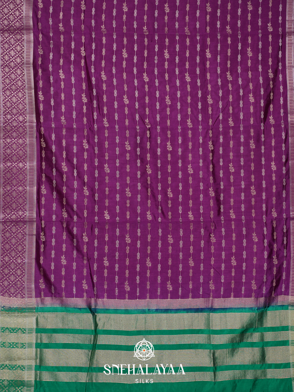 Purple Raw Silk Saree