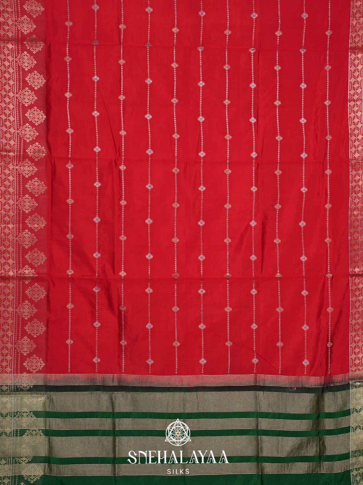 Red Raw Silk Saree