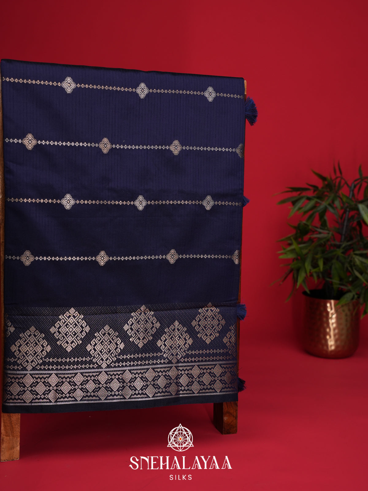 Purple Raw Silk Saree