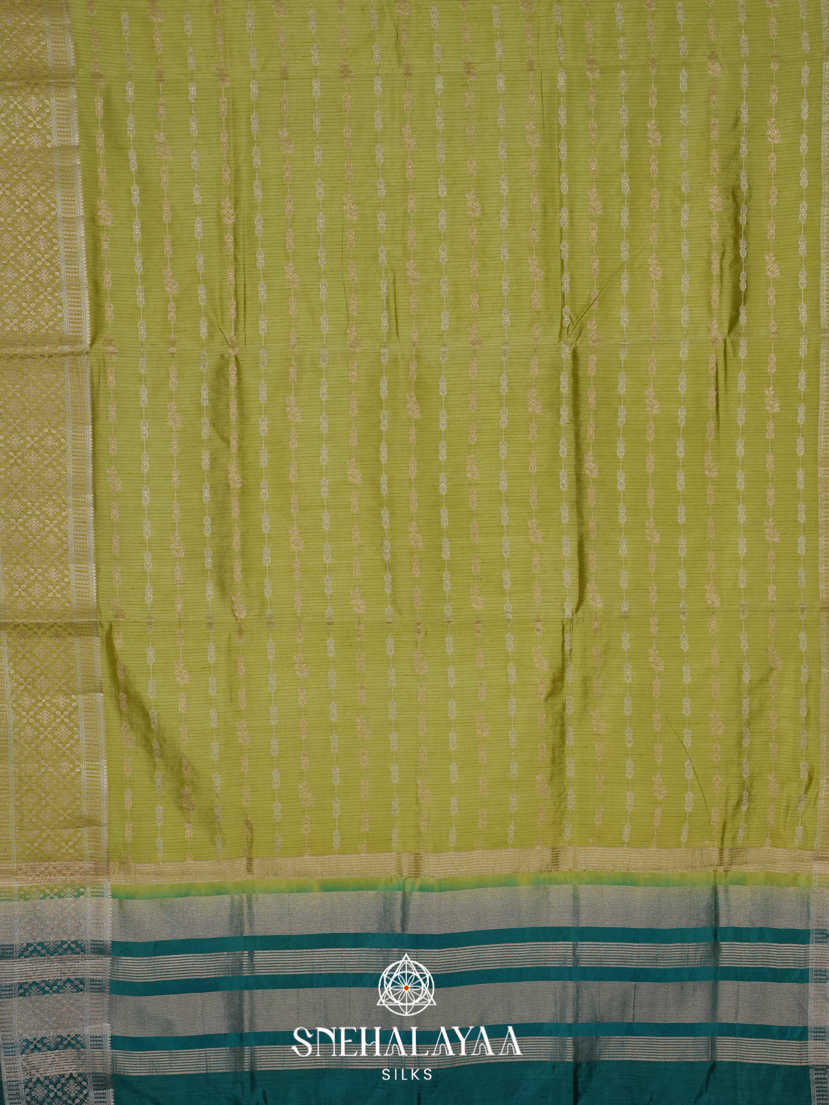 Green Raw Silk Saree