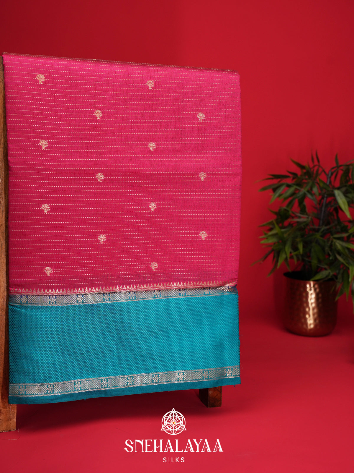 Pink Raw Silk Saree