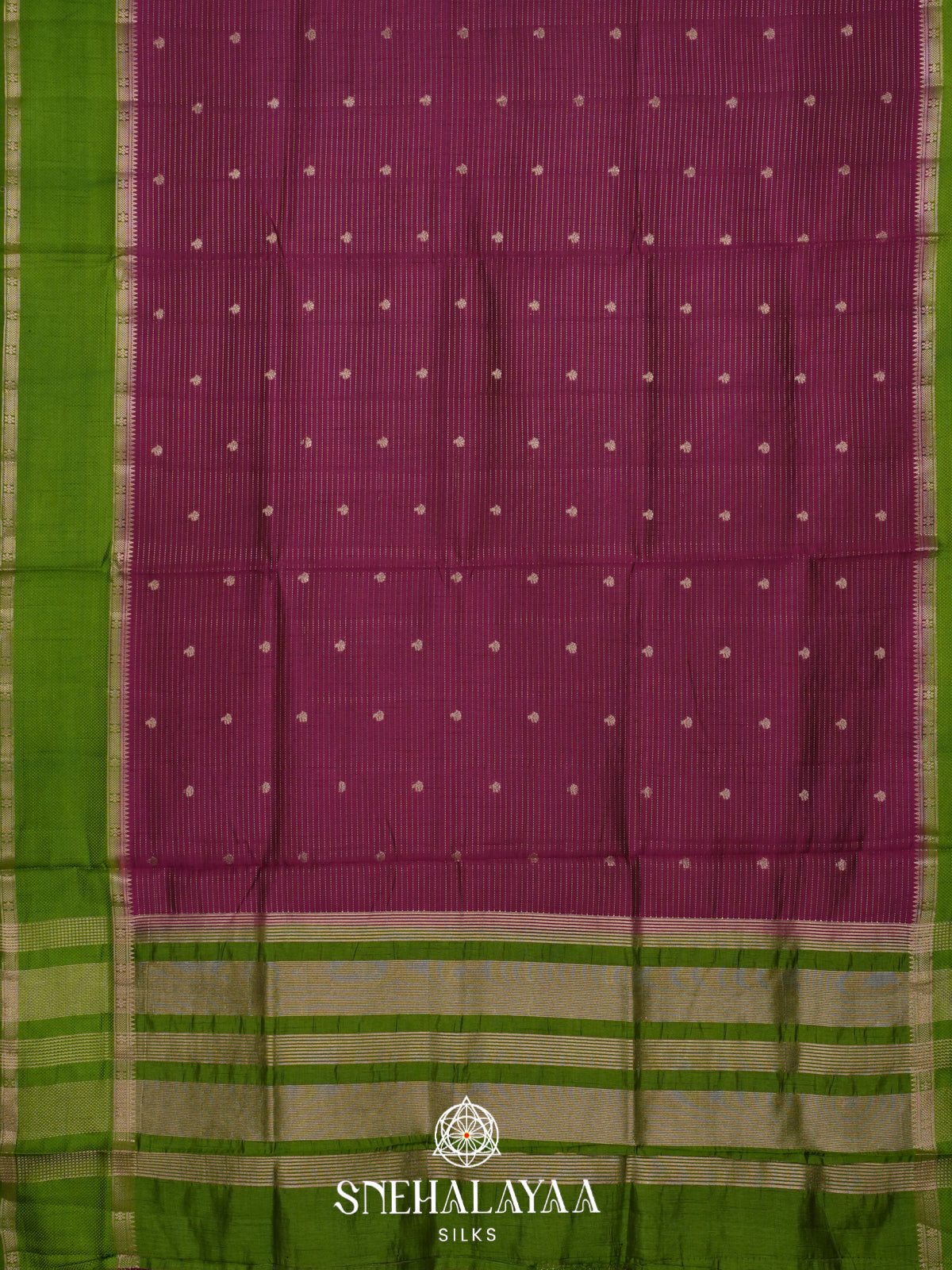 Magenta Raw Silk Saree