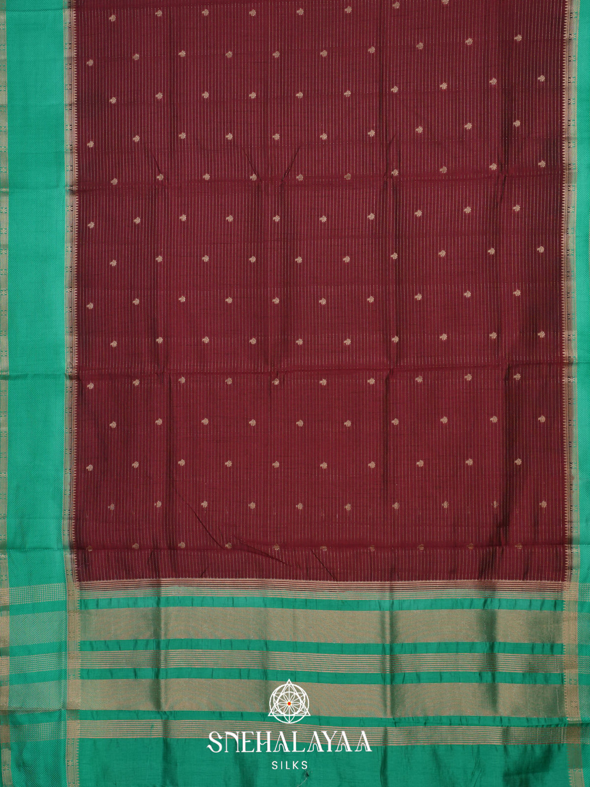 Maroon Raw Silk Saree