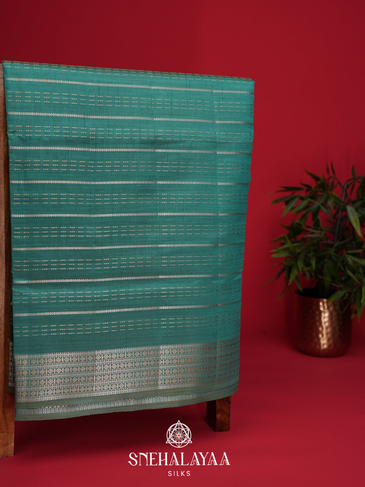Green Raw Silk Saree