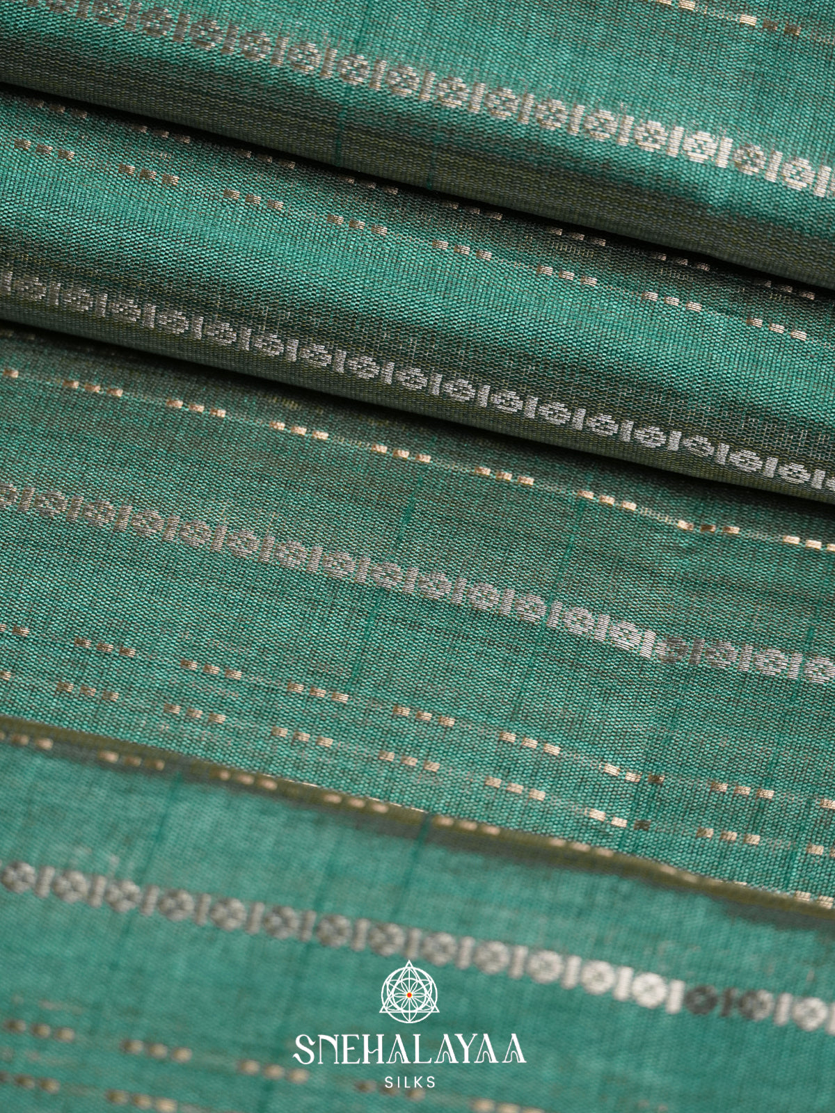 Green Raw Silk Saree