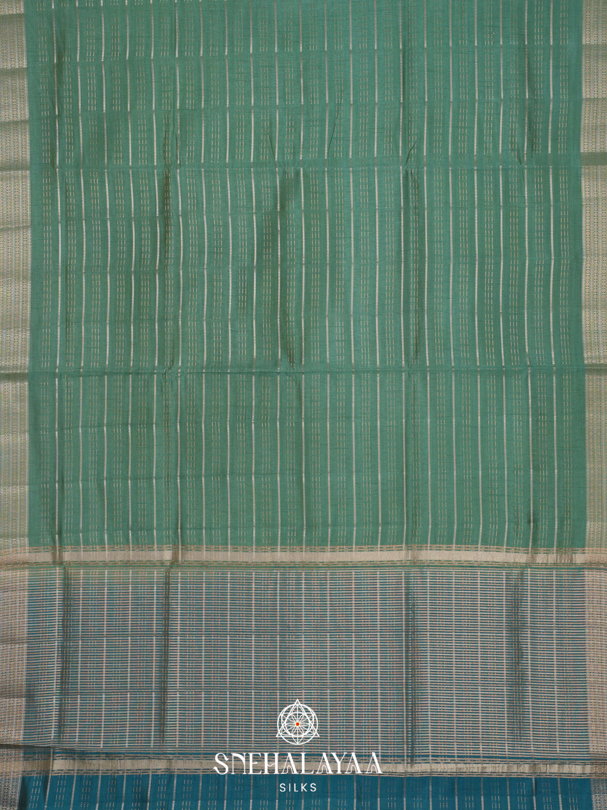 Green Raw Silk Saree