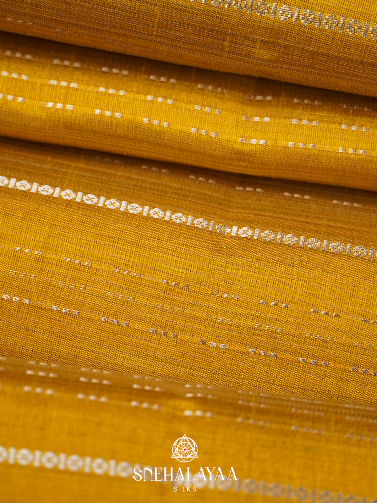 Yellow Raw Silk Saree