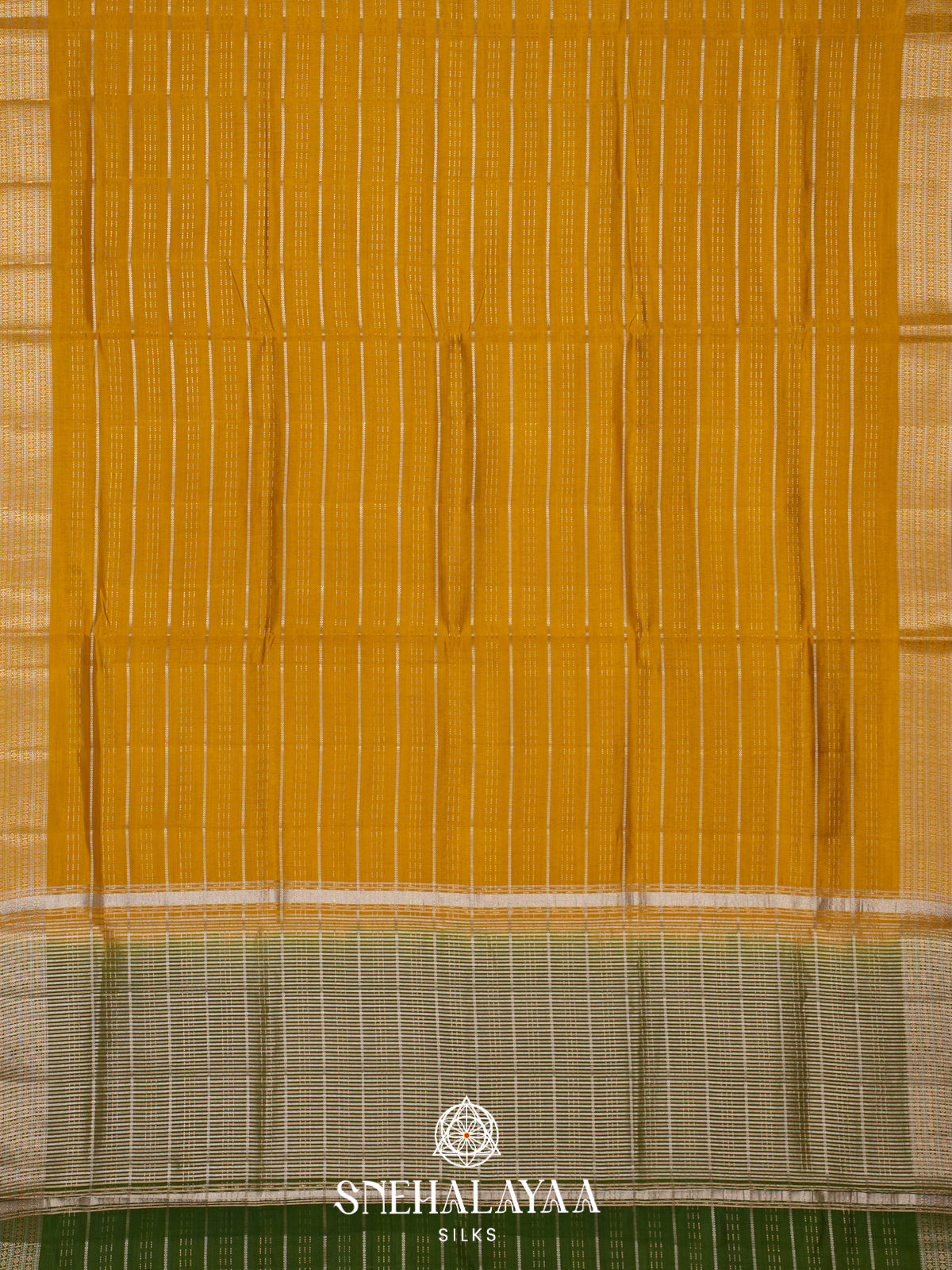 Yellow Raw Silk Saree
