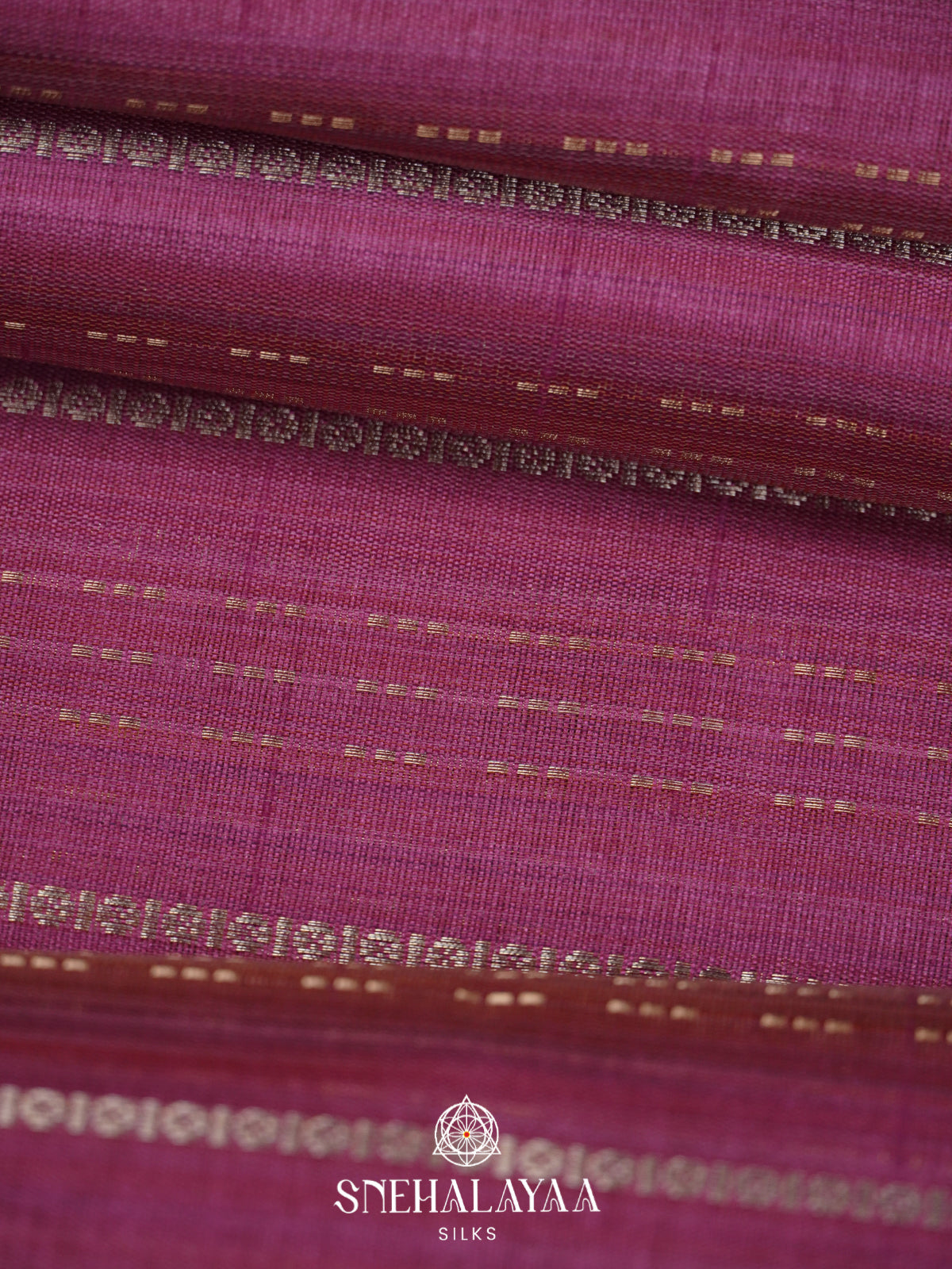 Magenta Raw Silk Saree
