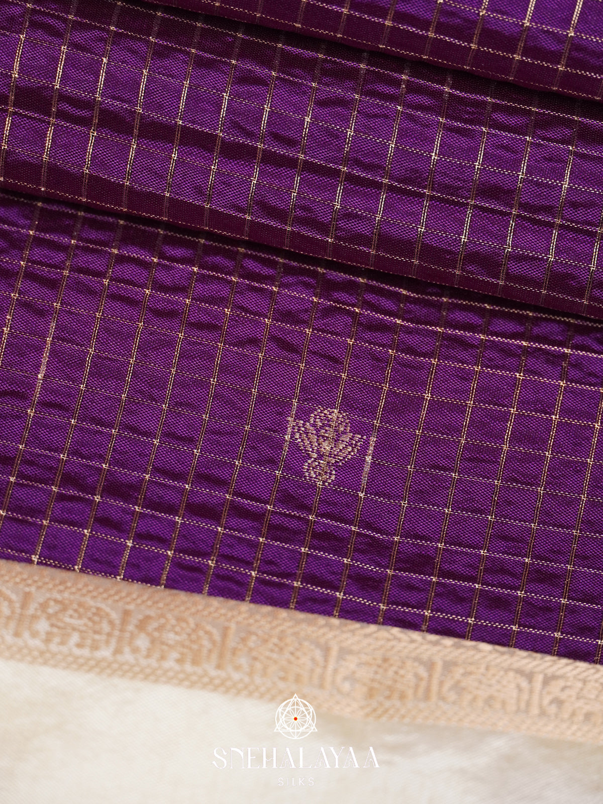 Purple Raw Silk Saree