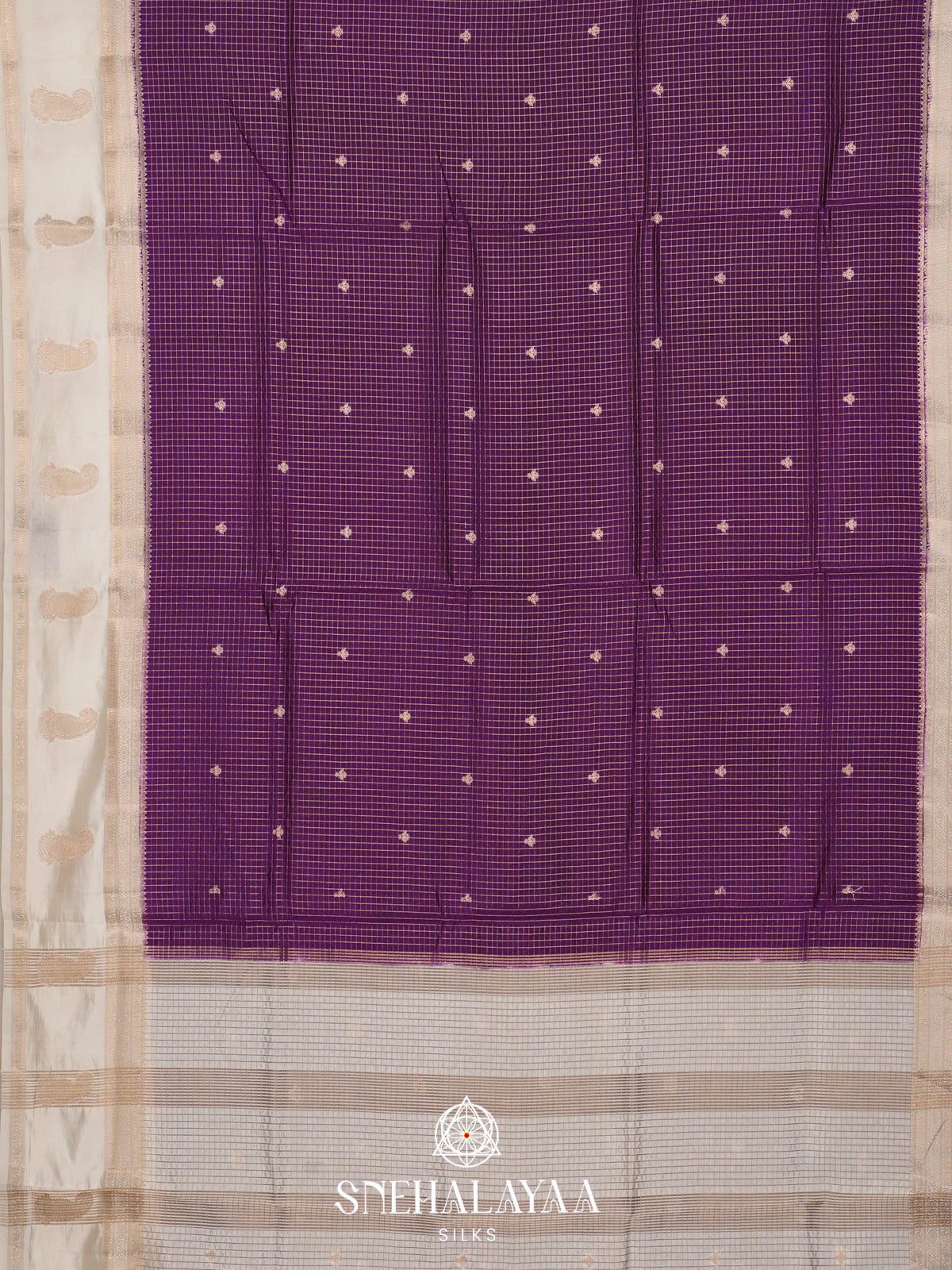 Purple Raw Silk Saree