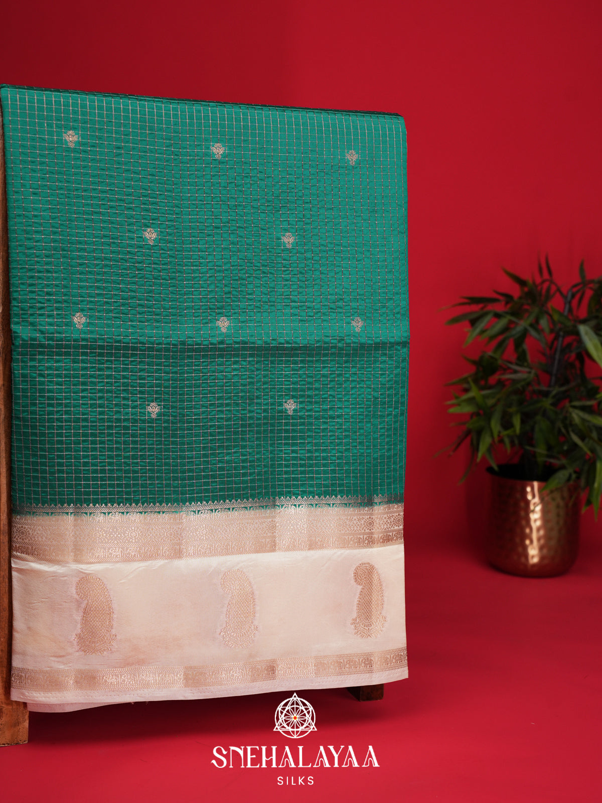 Green Raw Silk Saree