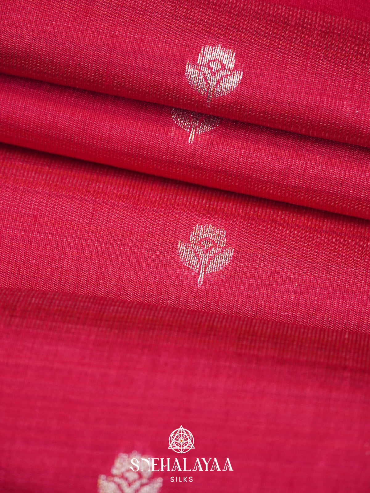 Pink Raw Silk Saree