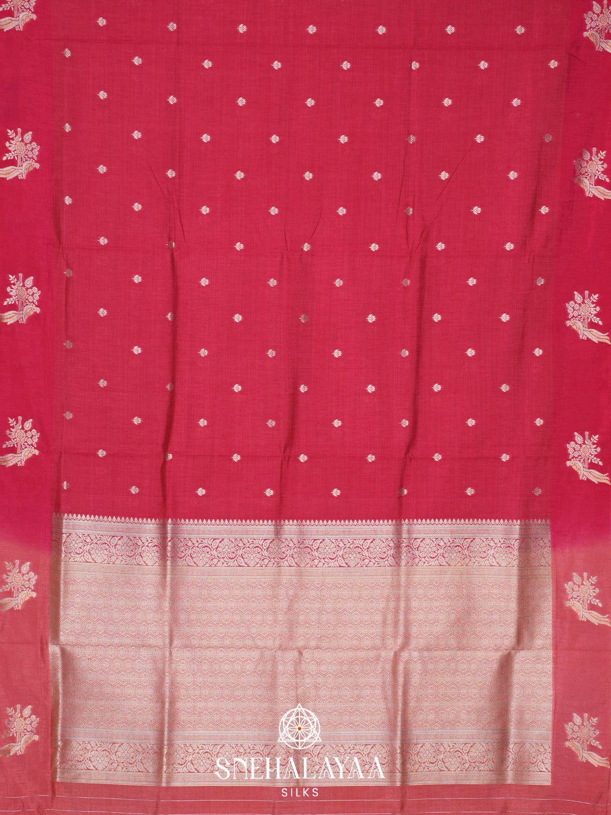 Pink Raw Silk Saree
