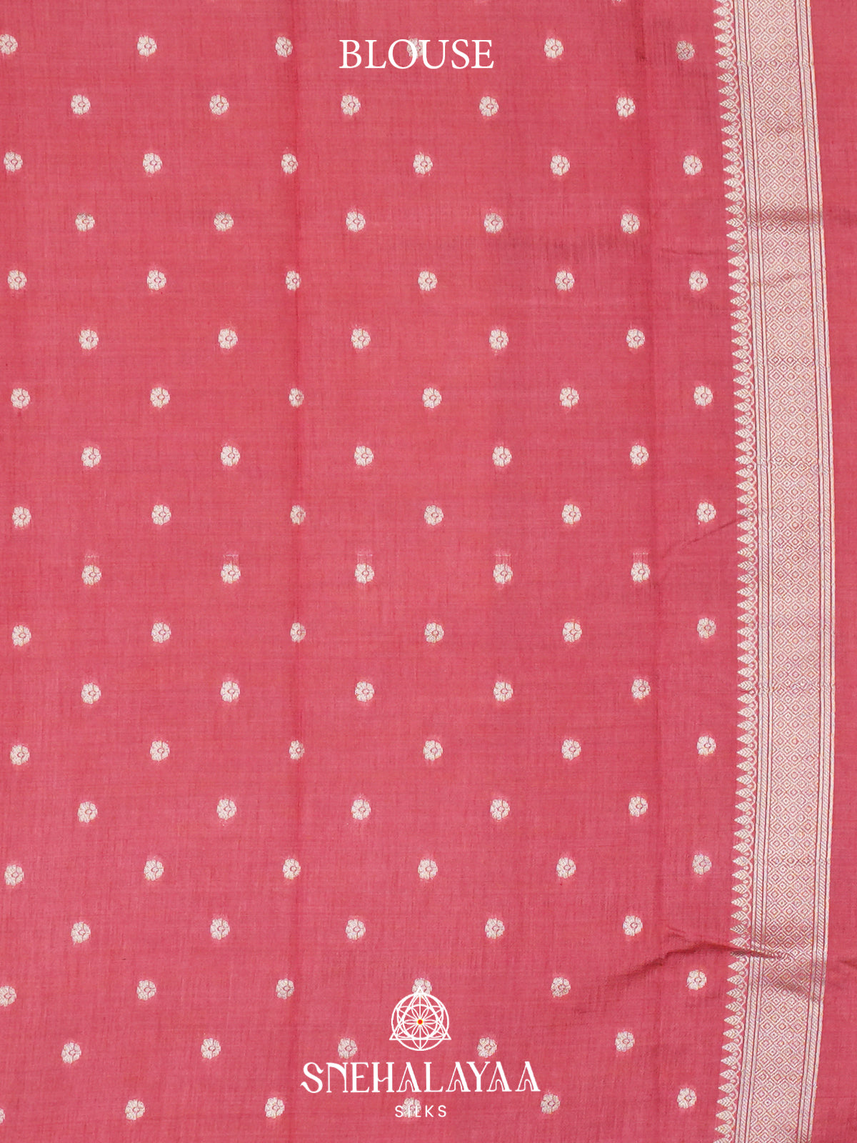 Pink Raw Silk Saree