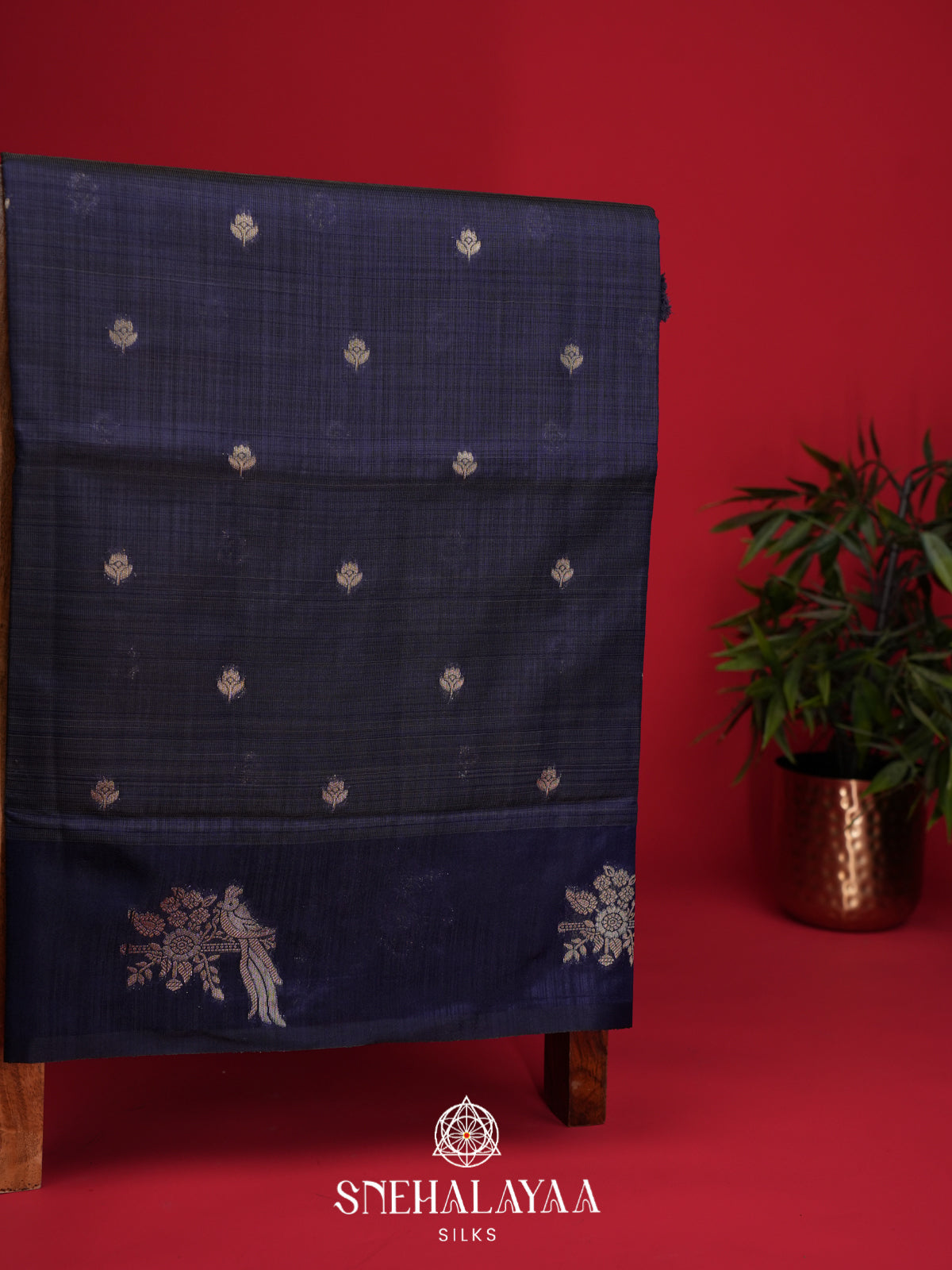 Purple Raw Silk Saree