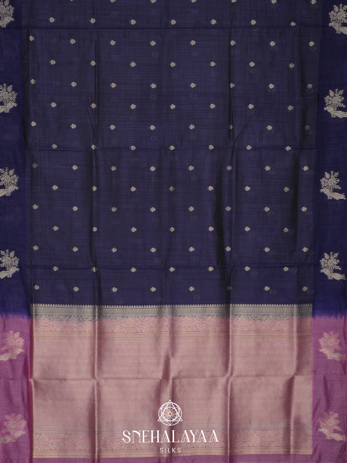Purple Raw Silk Saree